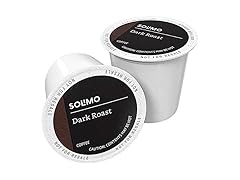 100Ct Amazon Brand Solimo Dark Roast Coffee K-Cup Pods