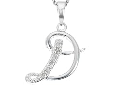 Diamond Alphabet Pendant - D