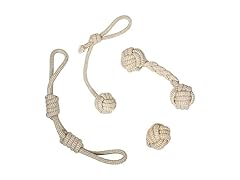 Franklin Pet Natural Rope Dog Toys 4Pk