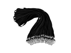 PEAKEEN Black Lanyards, 100 Pack