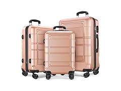 Axidou Spinner Luggage Set (20", 24", 28"), PC+ABS Shelled
