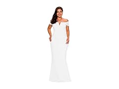 LALAGEN (XXL) Women's Plus Size Off Shoulder White