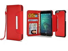 Urge Basics Wallet iPhone 6+ Case, Red