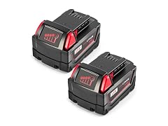 NestEase 2-Pack M18 Batteries for Milwaukee