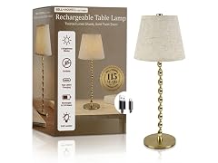 Twist Stem Smooth Linen Shade Lamp