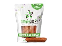 Nature Gnaws Bacon Cheese Bar Chews for Dogs