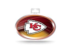 Kansas City Chiefs Metallic Oval Sticker