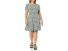 Amazon Essentials Women's Crew Neck A-line Dress