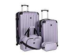 Travelers Club Midtown 4Pc Luggage Set, Lilac
