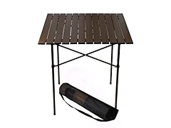 Tall Aluminum Table, Brown