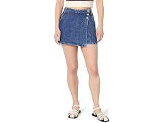 The Drop Denim Wrap Skort (36)