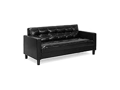Furinno BRIVE Faux Leather Loveseat Sofa