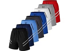 Mens Training Shorts w/ Dual Trim (S-2XL)