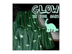 Vangao Green Throw Blanket Glow in The Dark Soft