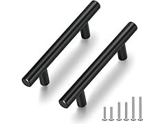 (30 Pack) 5" Matte Black Cabinet Pulls