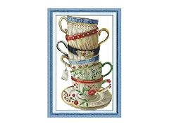 Benway Stamped Cross Stitch Kit, DIY Needle Craft