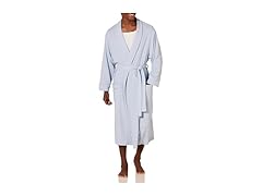 Amazon Essentials Men (M) Waffle Robe Dusty Blue