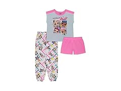 Girls 3-Piece Loose-fit Pajama Set