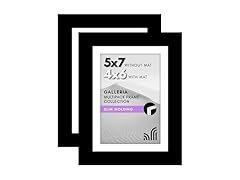 Americanflat 5x7 Picture Frame Set of 2 Black