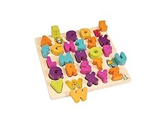 B. toys Alpha B. Tical Wooden Alphabet Puzzle