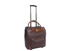 Rolling Laptop Case-Brown