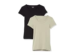 Amazon Essentials Women Cap-sleeve Scoop T-shirt