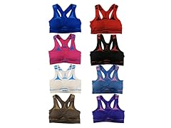 6Pk Star Print Sports Bras