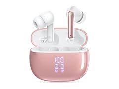 HUIFU Bluetooth Wireless Earbuds, Blush