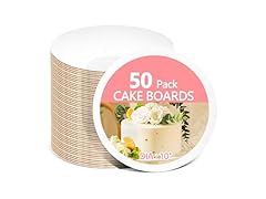 WAWINY 50PCS Cake Board Circle 10 Inch