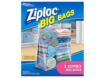 Ziploc Big Bags, XXL Double Zipper Bag