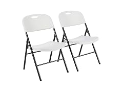 Amazon Basics Folding Chair White 2-Pack