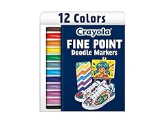 Crayola Fine Point Markers (12ct) No Bleed