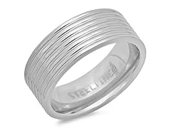Men's Texture Titanium Band Ring