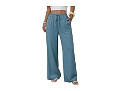 Duyang Womens Cotton Linen Pants
