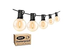 Brightever 60FT Outdoor String Lights Waterproof