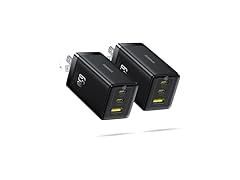 (2 Pack) Baseus 65W USB C Charger Block