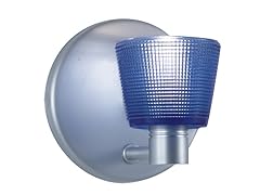 1-Light Blue Glass ADA Wall Sconce