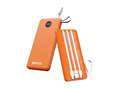 EEIVOL 10000mAh Power Bank 4 Cables