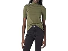 Amazon Essentials Women's Puff Sleeve Turtleneck