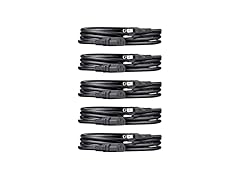 Amazon Basics Amazon Basics PC Power Cord, 6 feet, 5-Pack,