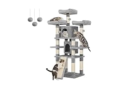 Feandrea 67 Inches Multi-Level Cat Tree