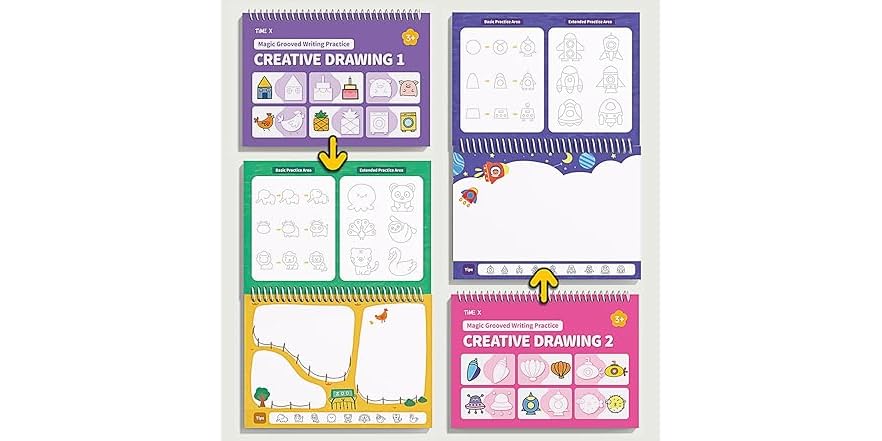 Timetome Magic Grooved Writing Practice Books
