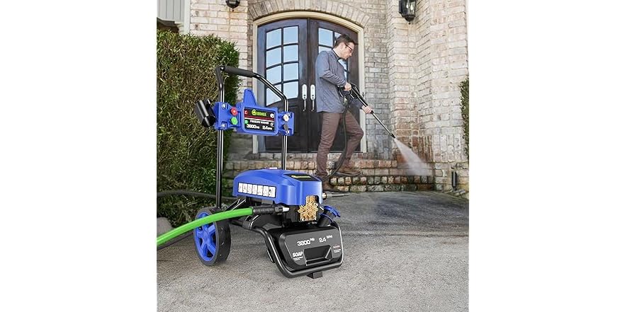 GREENER PW06-B Electric Pressure Washer Blue