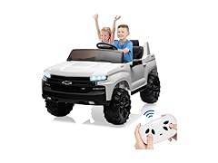 Kids Electric Ride on Car 2-Seater Truck,White