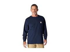 Carhartt Men (L T) Dearborn Loose LS T-shirt Navy