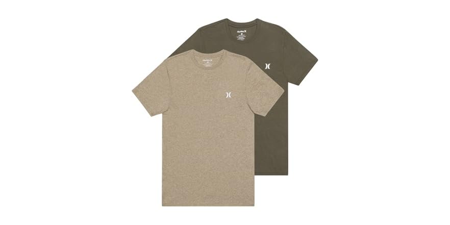 Hurley Men’s Crewneck Tees – 2-Pack Short Sleeve Cotton Shirts - Image 3