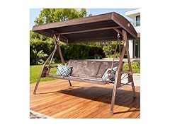ZZW 8036 Textilene Patio Swing Curved-frame