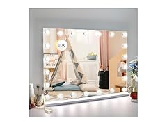 LilyHome 24.4"x 20.4" Vanity Mirror with Lights