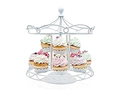 White Cupcake Carousel Holder