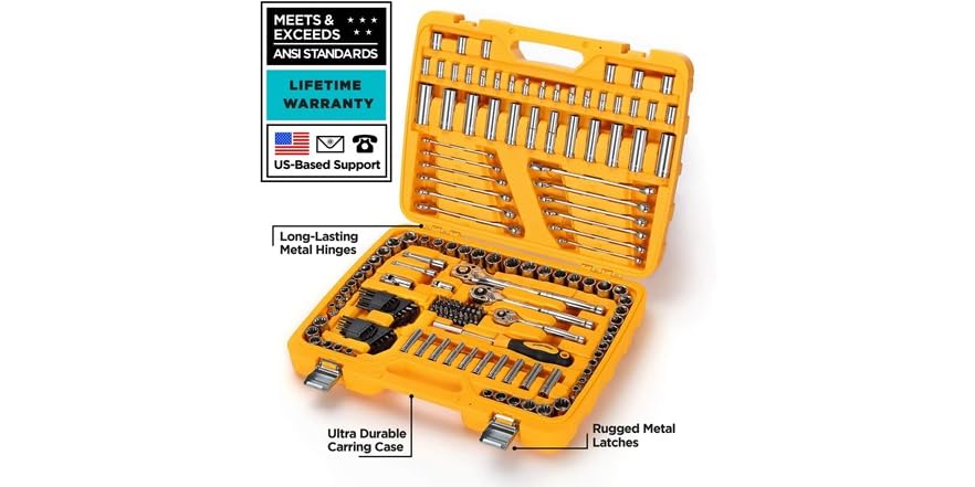 Steelhead 164-Piece Mechanics Tool & Socket Set